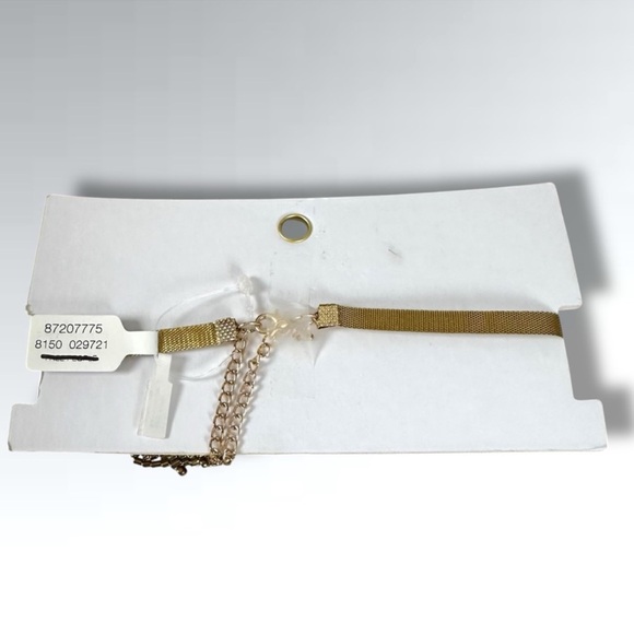 NWT Free People Backstage Pass Gold Bow Choker - Picture 4 of 4